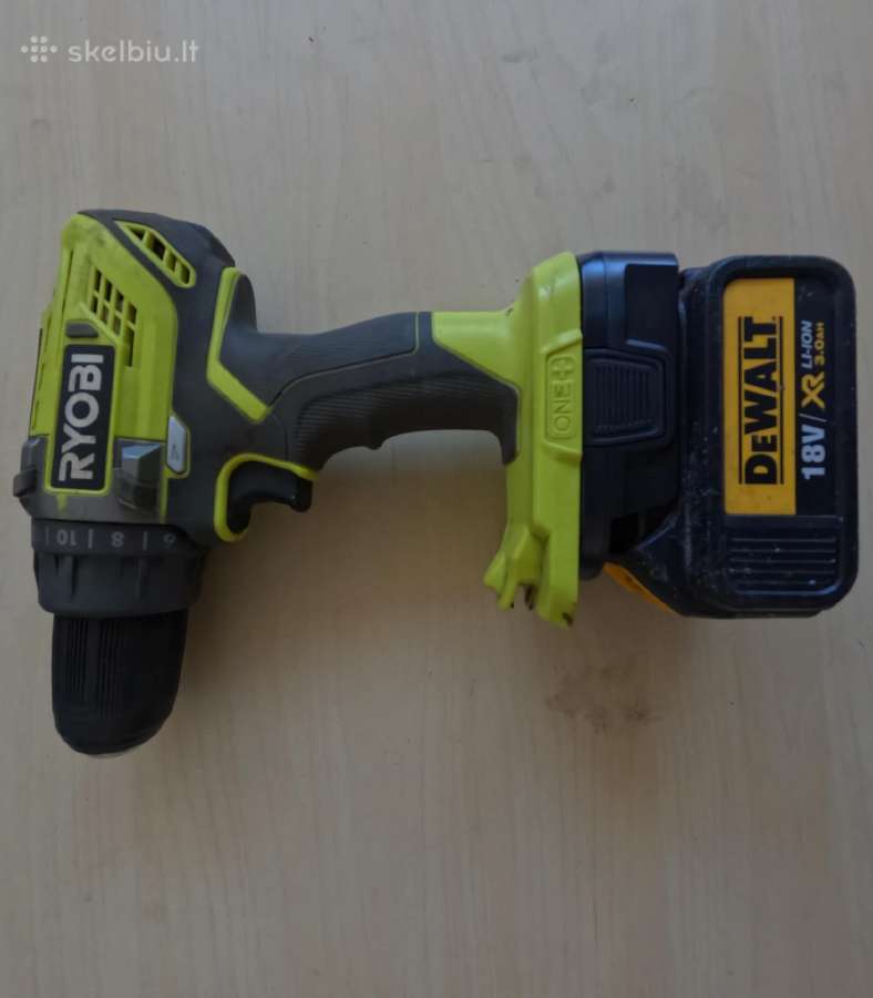 Baterijų adapteriai bosch milwaukee dewalt ryobi - nuotraukos Nr. 12
