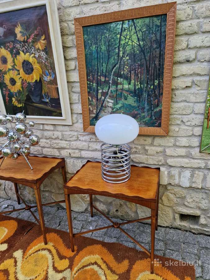 Vintažiniai šilkmedžio konsoliniai staliukai - nuotraukos Nr. 29