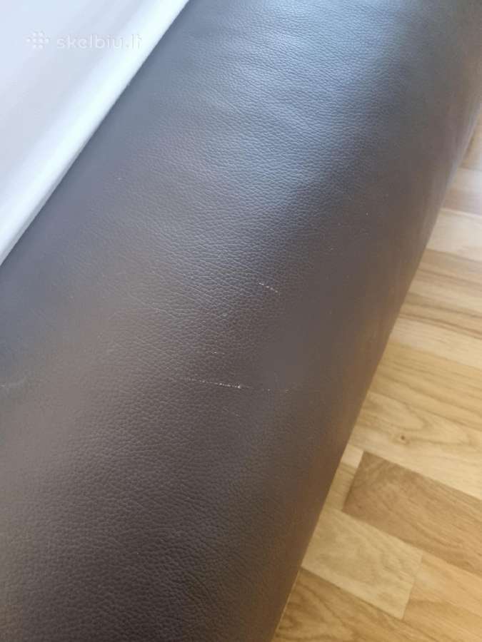 Dvigulė natūralios odos lova 160x200 be čiužinio - nuotraukos Nr. 5