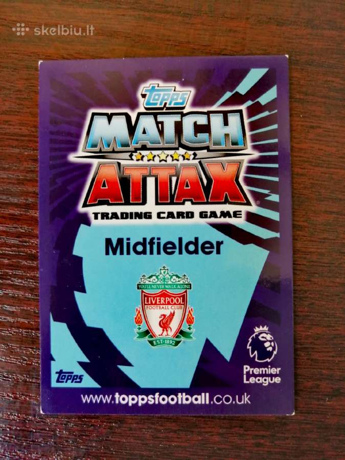Topps Match Attax kolekcinės futbolo kortelės - nuotraukos Nr. 2