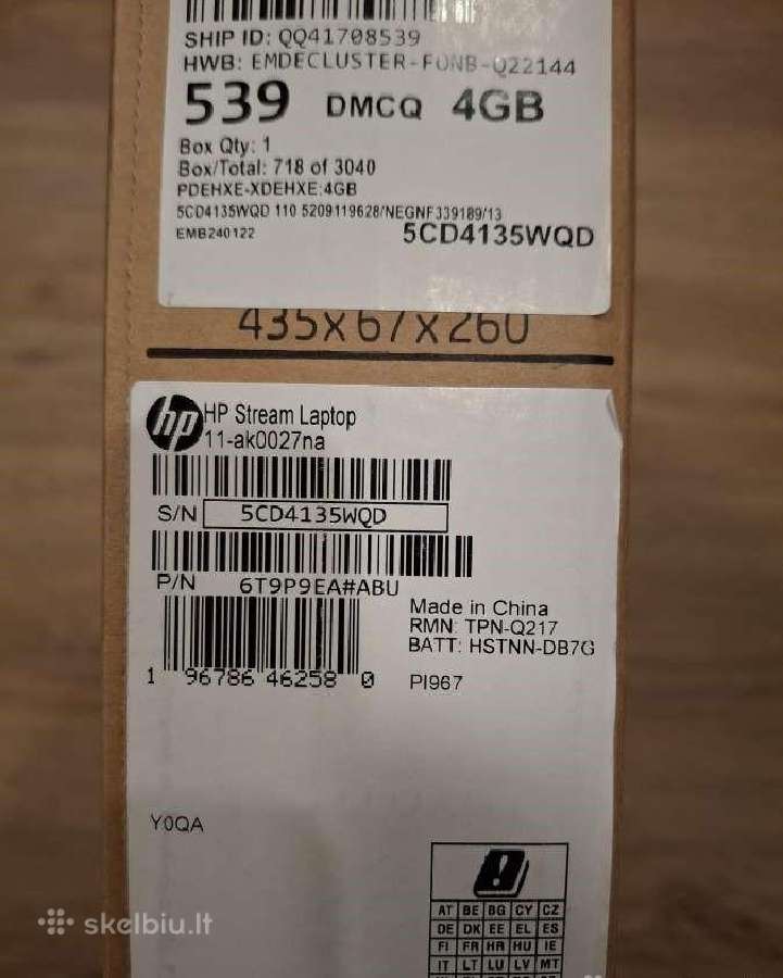 Hp 14s-dq0012na / 14a-nf0002na / 14s-dq5018na - nuotraukos Nr. 4