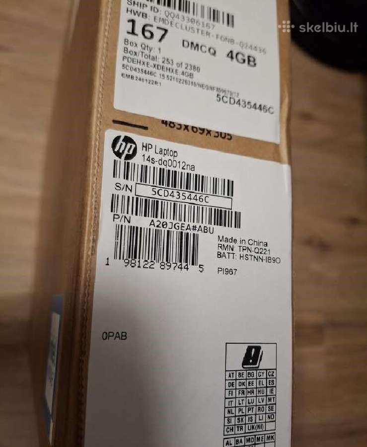 Hp 14s-dq0012na / 14a-nf0002na / 14s-dq5018na - nuotraukos Nr. 9