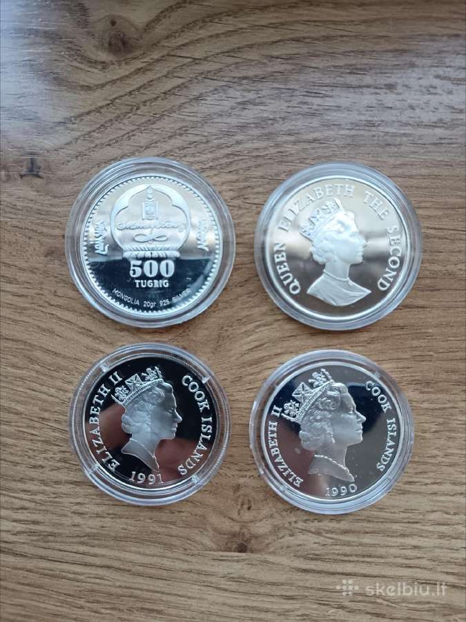 Retos sidabrinės monetos - nuotraukos Nr. 2
