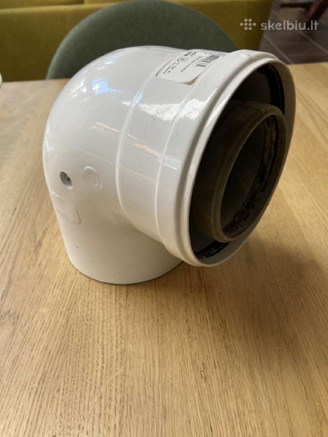 Dviguba kamino alkūnė d80/125, 90