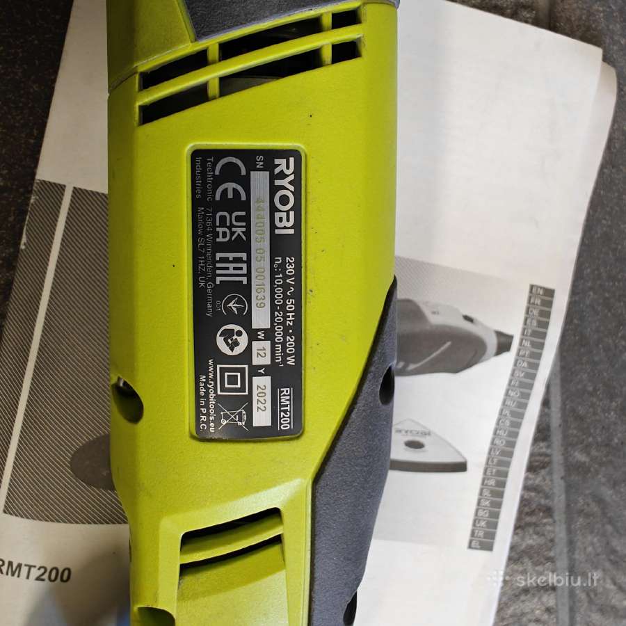 Ryobi Rmt200 multifunkcinis / daugiafunkcinis - nuotraukos Nr. 5