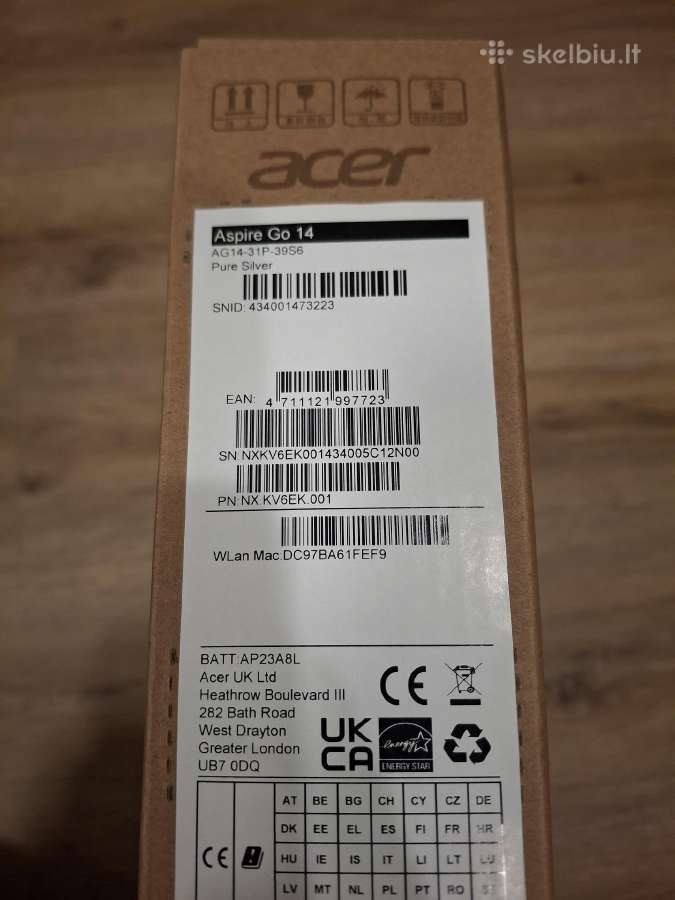 Acer Aspire Go 15, 3 Spin, Ag15-31p kompiuteris - nuotraukos Nr. 7
