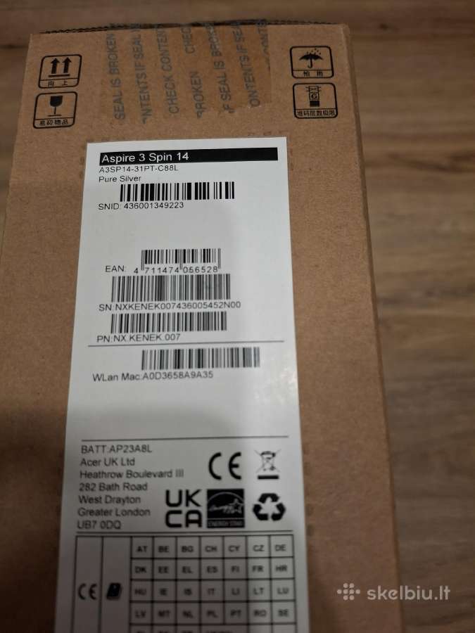 Acer Aspire Go 15, 3 Spin, Ag15-31p kompiuteris - nuotraukos Nr. 21