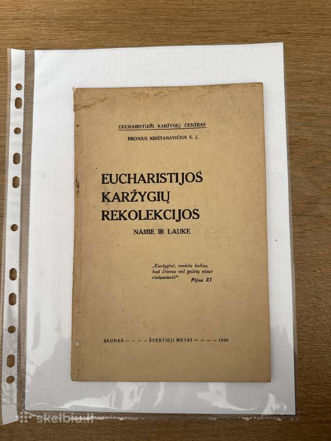 Eucharistijos karžygių rekolekcijos 1934 m.