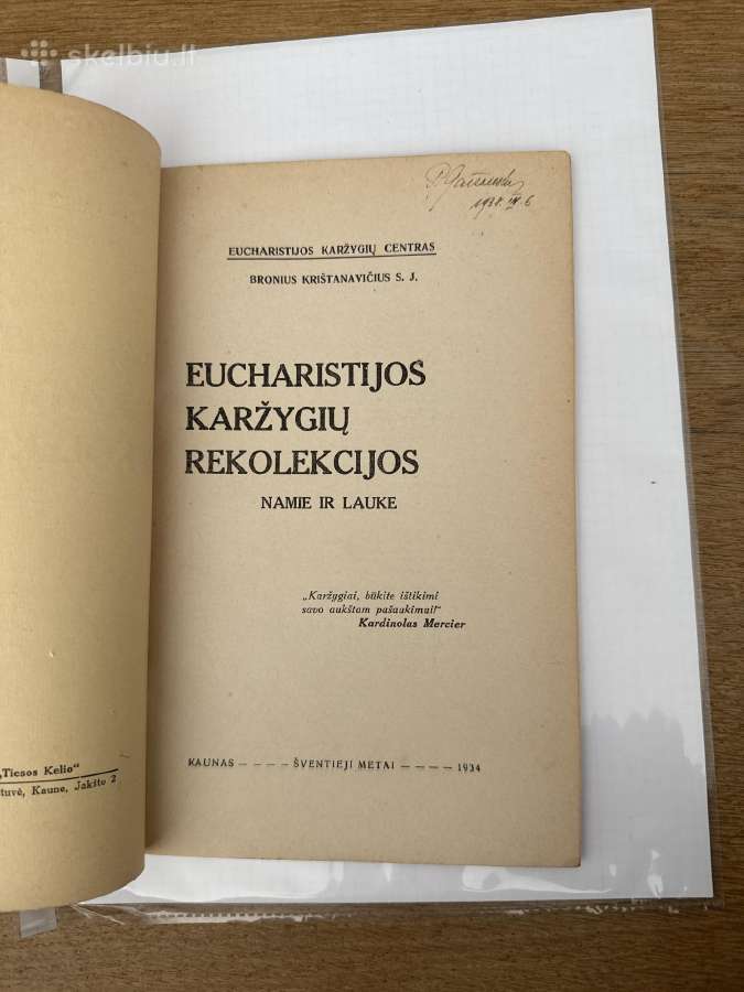 Eucharistijos karžygių rekolekcijos 1934 m. - nuotraukos Nr. 2