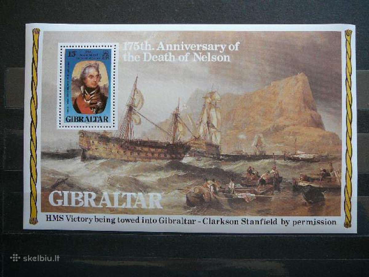 Burlaiviai Laivai Gibraltaras 1980 svarus gt870