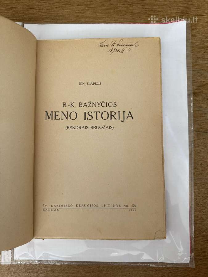Katalikų bažnyčios meno istorija 1935 m. - nuotraukos Nr. 2
