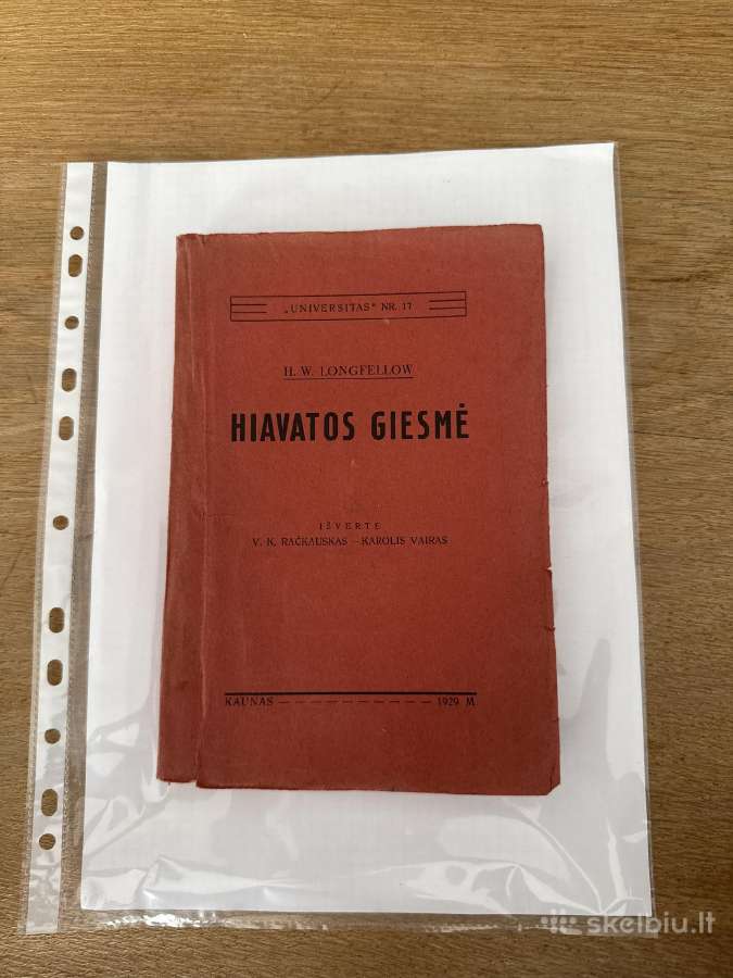Hiavatos giesmė 1929 m.