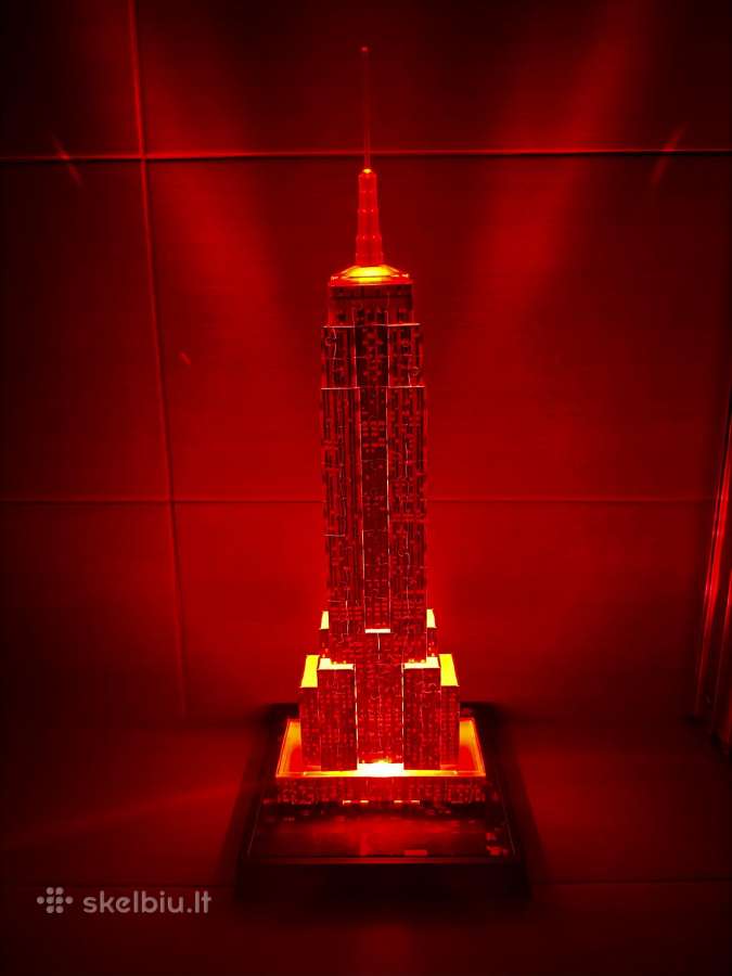 Empire State pastato 3D šviečianti dėlionė - nuotraukos Nr. 10