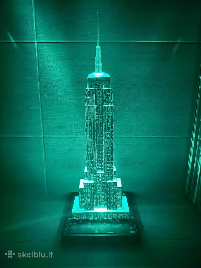 Empire State pastato 3D šviečianti dėlionė - nuotraukos Nr. 12