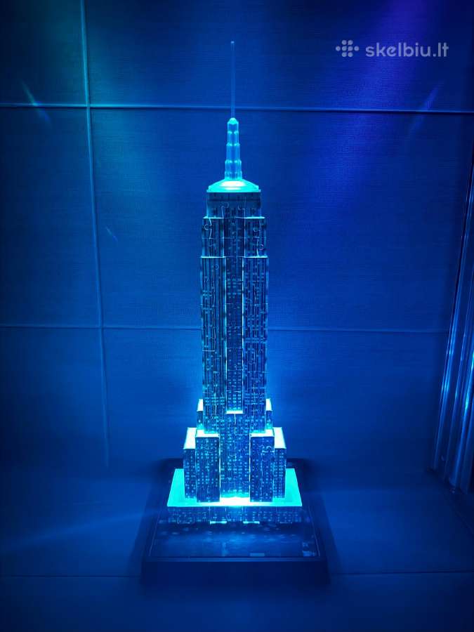 Empire State pastato 3D šviečianti dėlionė - nuotraukos Nr. 13