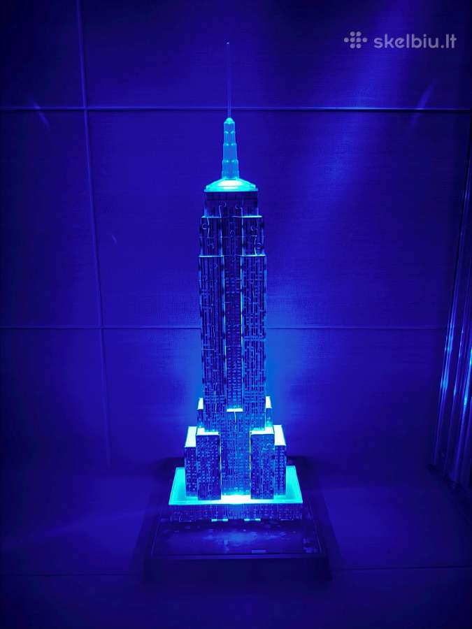 Empire State pastato 3D šviečianti dėlionė - nuotraukos Nr. 14
