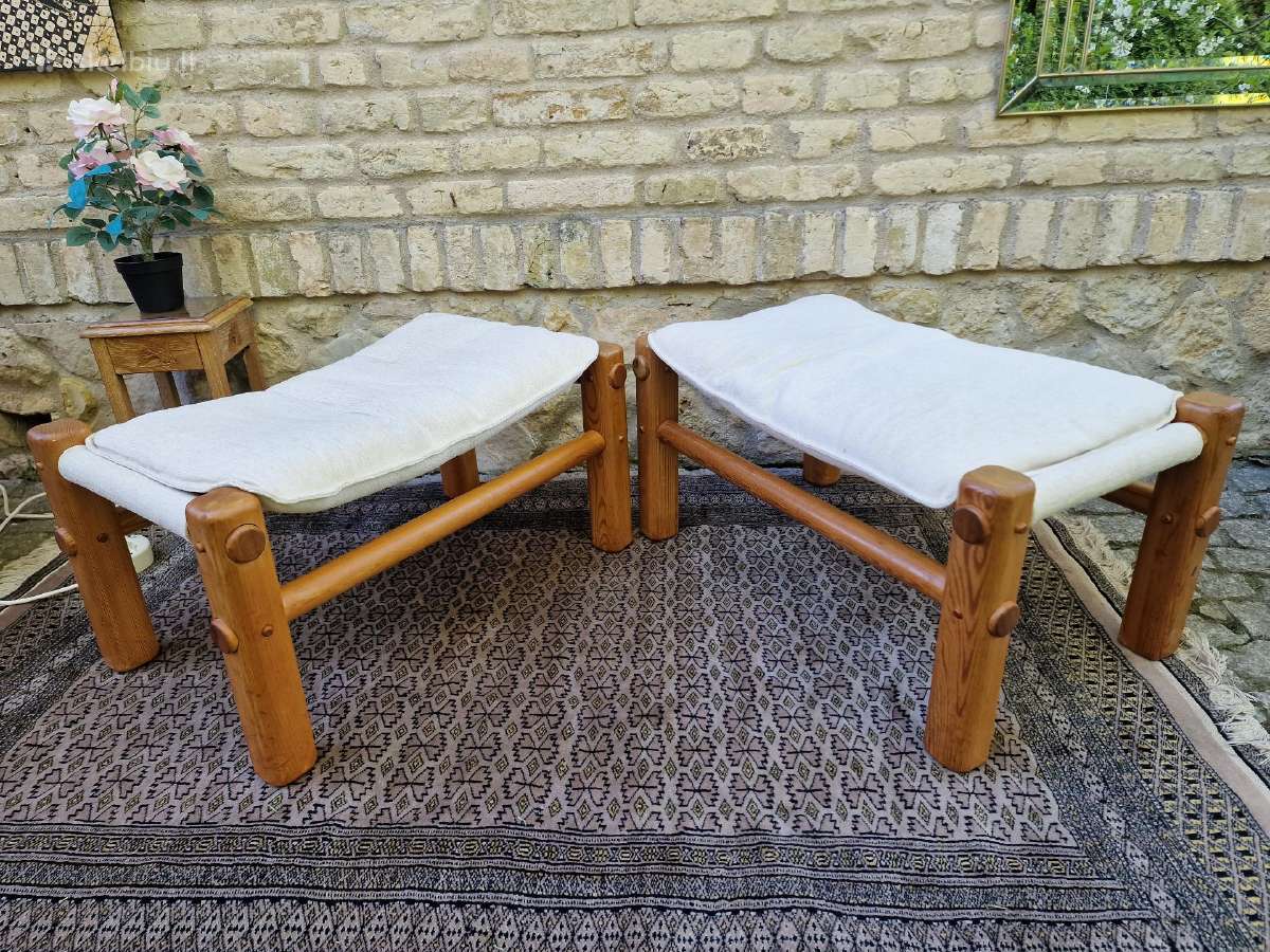 Vintažiniai skandinaviški pufai - nuotraukos Nr. 2