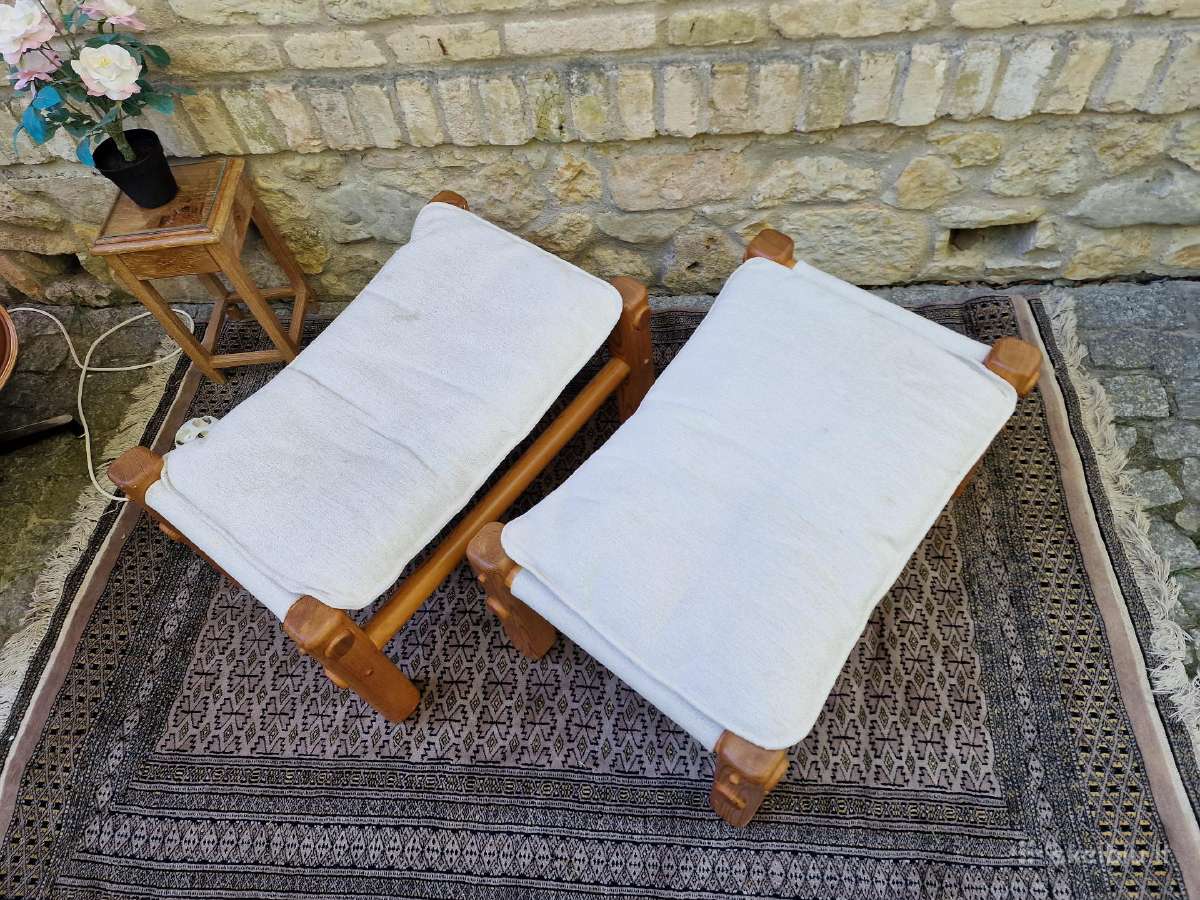 Vintažiniai skandinaviški pufai - nuotraukos Nr. 4