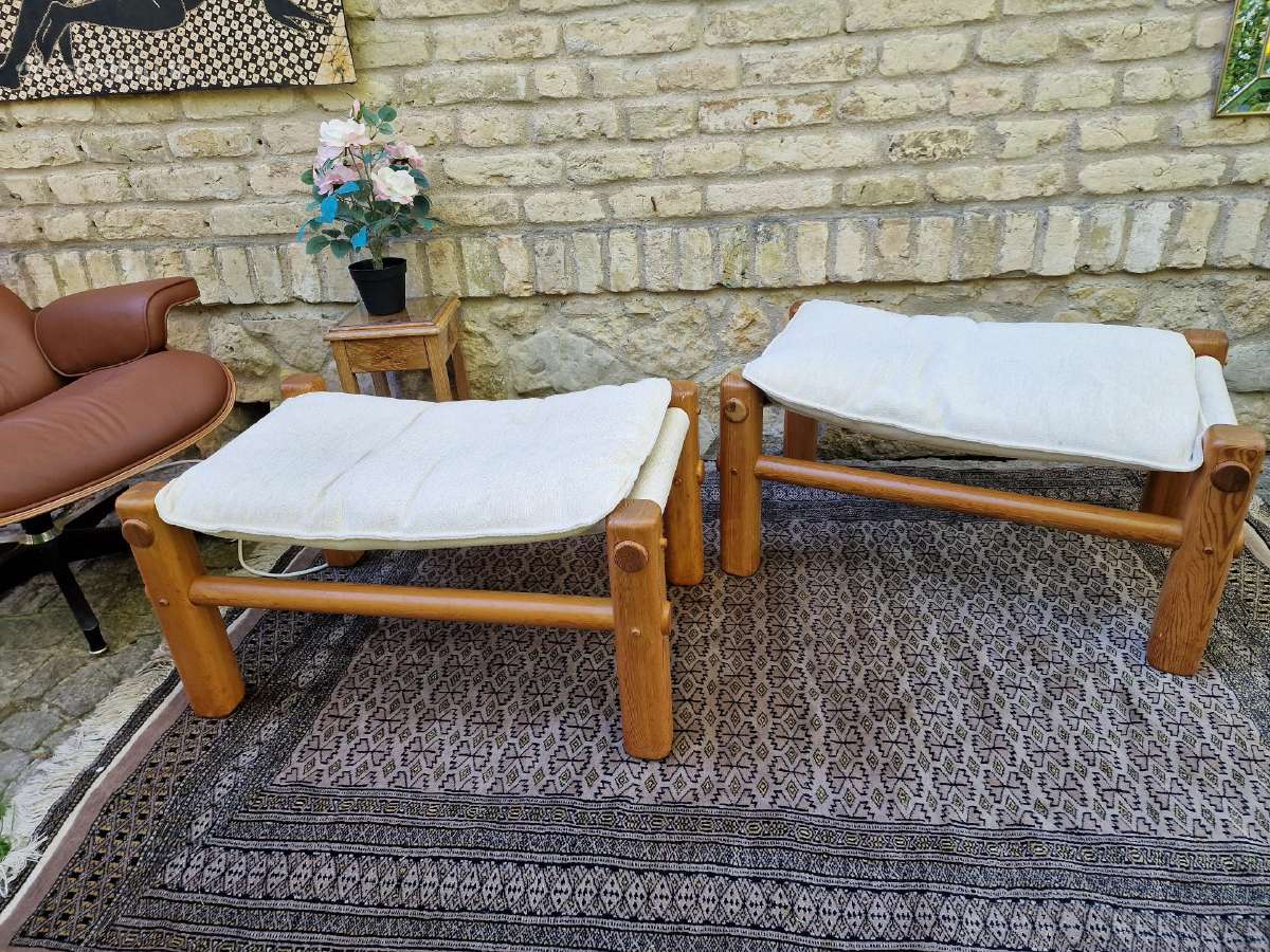 Vintažiniai skandinaviški pufai - nuotraukos Nr. 5