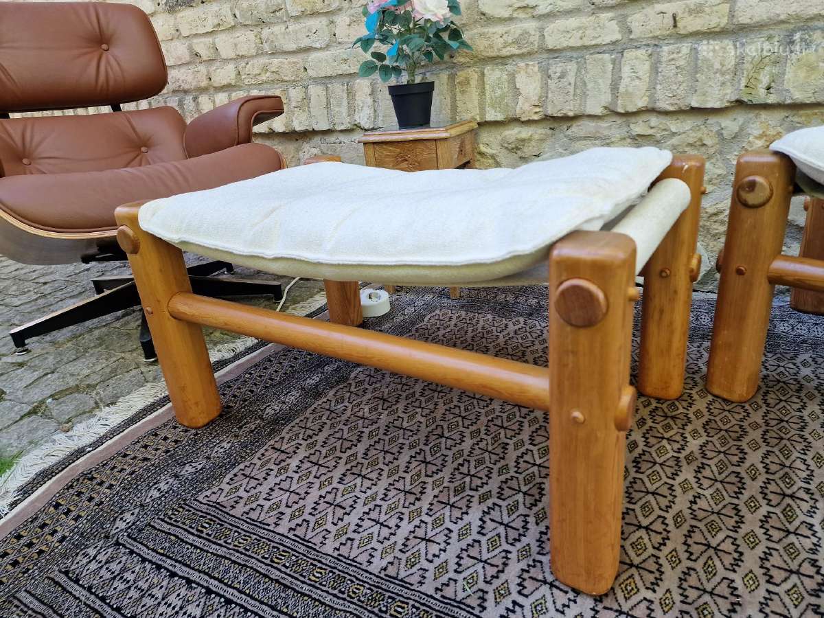 Vintažiniai skandinaviški pufai - nuotraukos Nr. 6