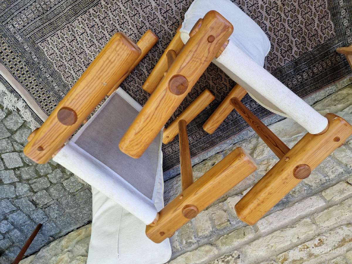 Vintažiniai skandinaviški pufai - nuotraukos Nr. 13