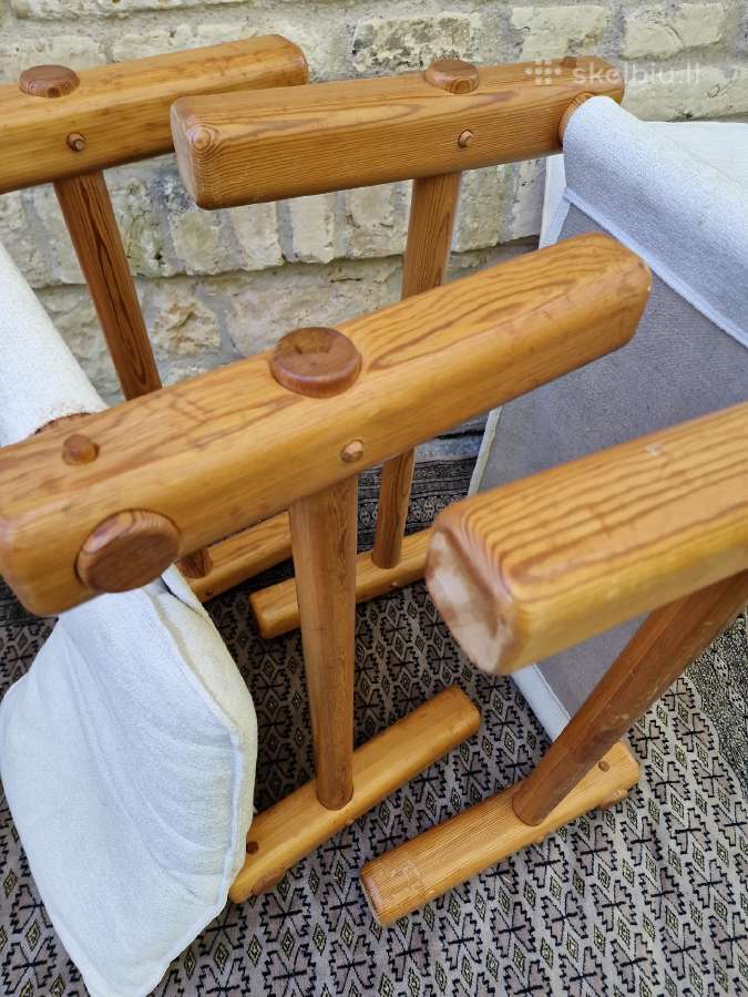 Vintažiniai skandinaviški pufai - nuotraukos Nr. 15