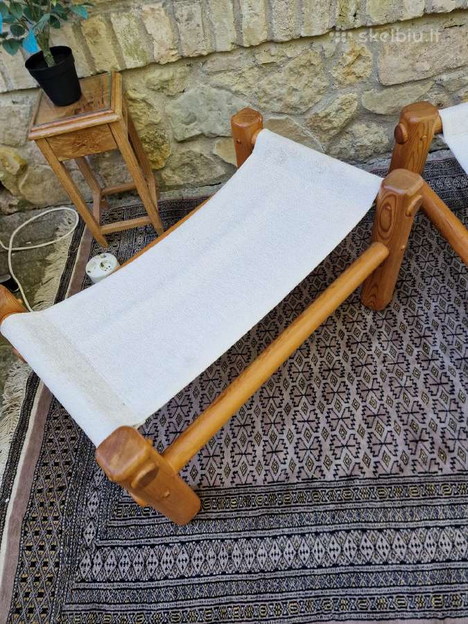 Vintažiniai skandinaviški pufai - nuotraukos Nr. 19