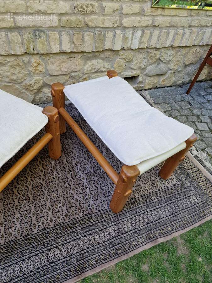 Vintažiniai skandinaviški pufai - nuotraukos Nr. 20