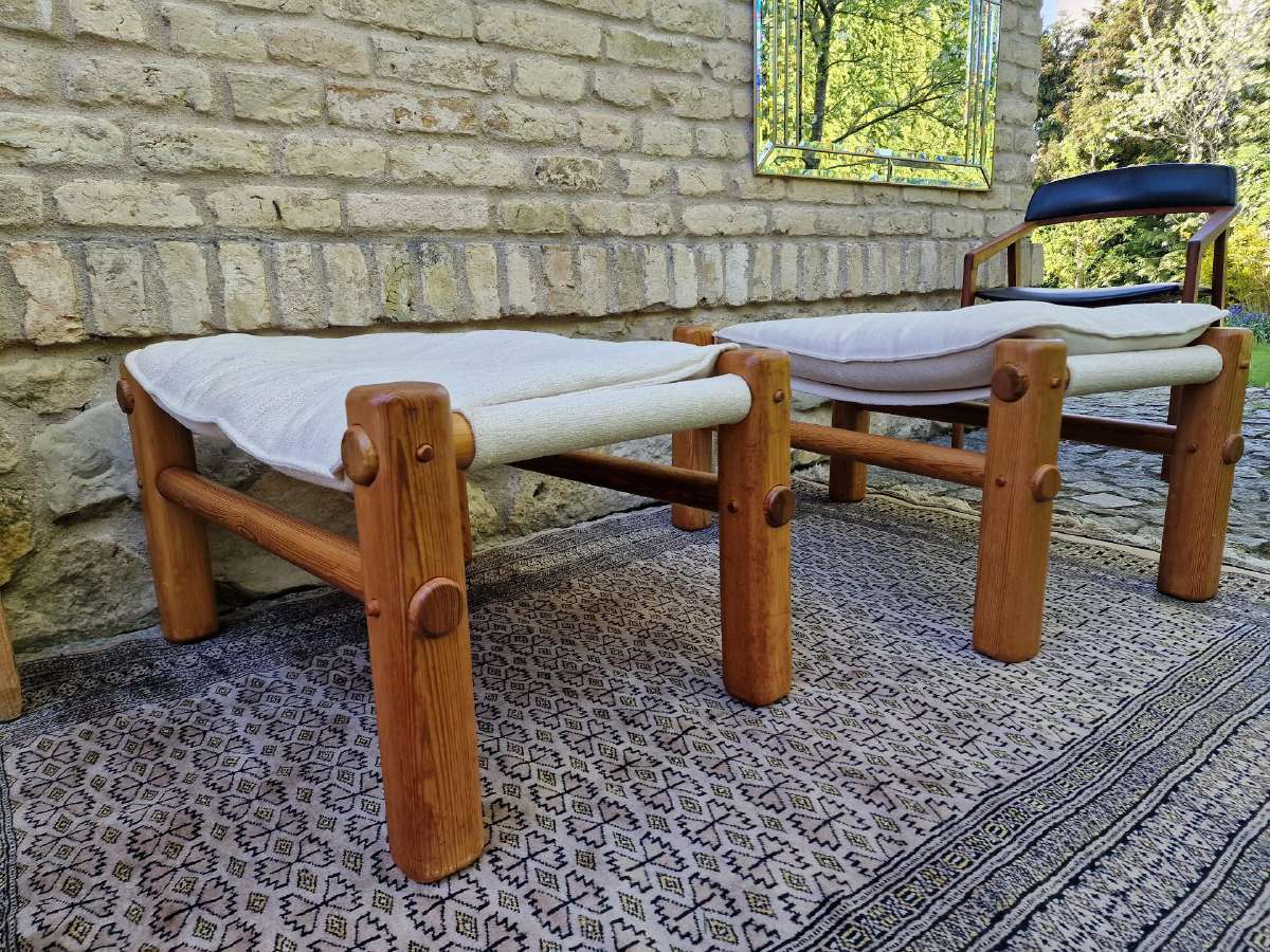 Vintažiniai skandinaviški pufai - nuotraukos Nr. 23