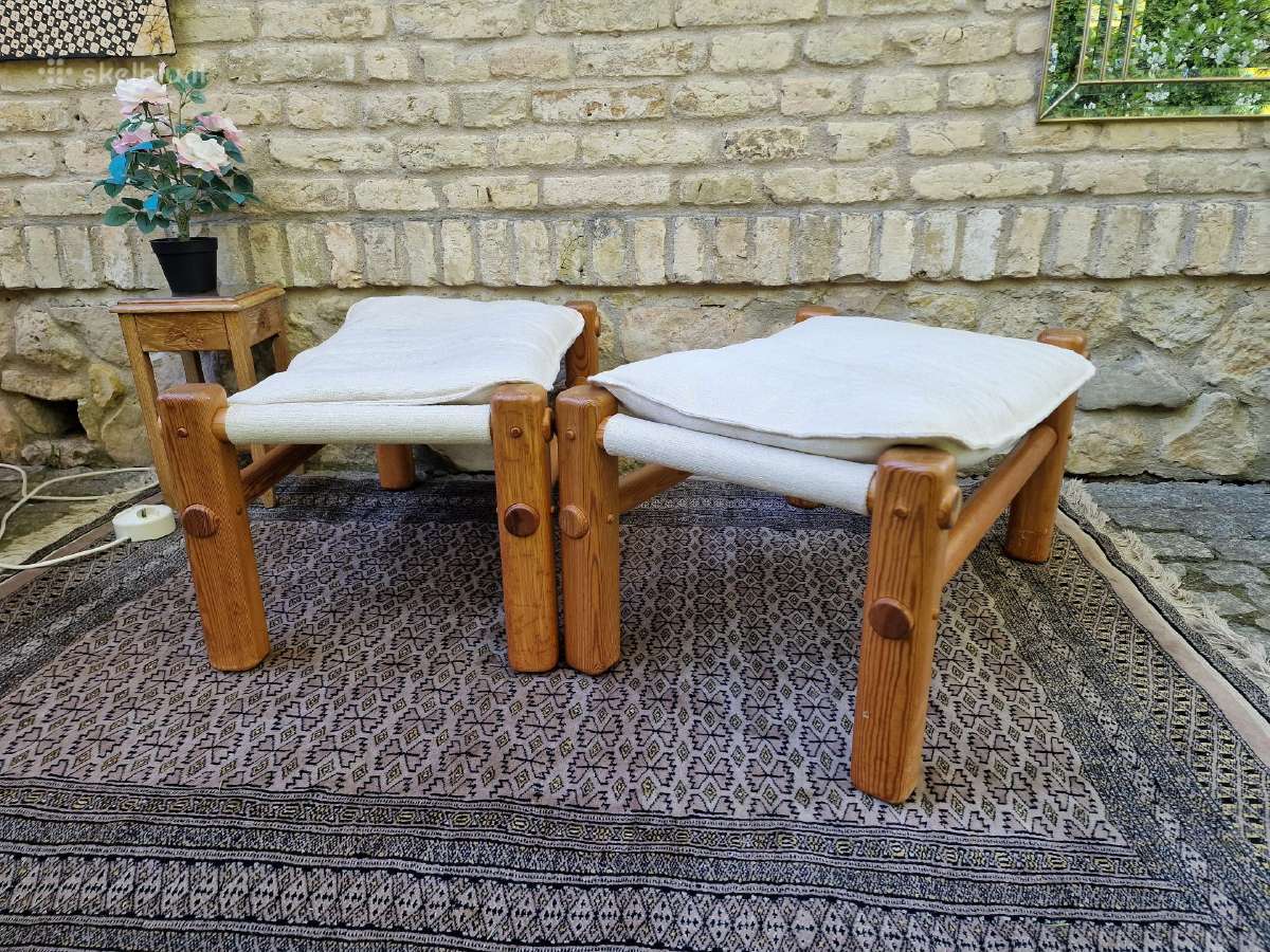 Vintažiniai skandinaviški pufai - nuotraukos Nr. 25