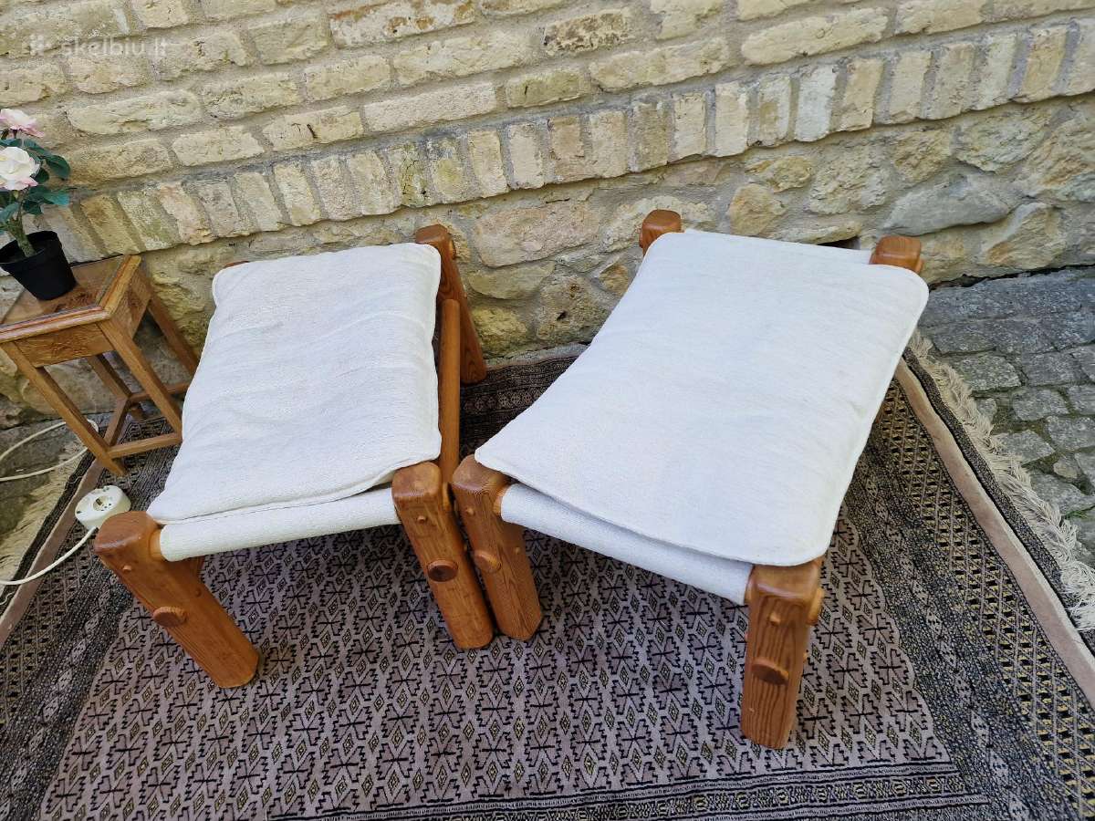 Vintažiniai skandinaviški pufai - nuotraukos Nr. 26