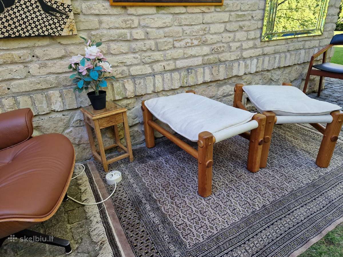 Vintažiniai skandinaviški pufai - nuotraukos Nr. 27