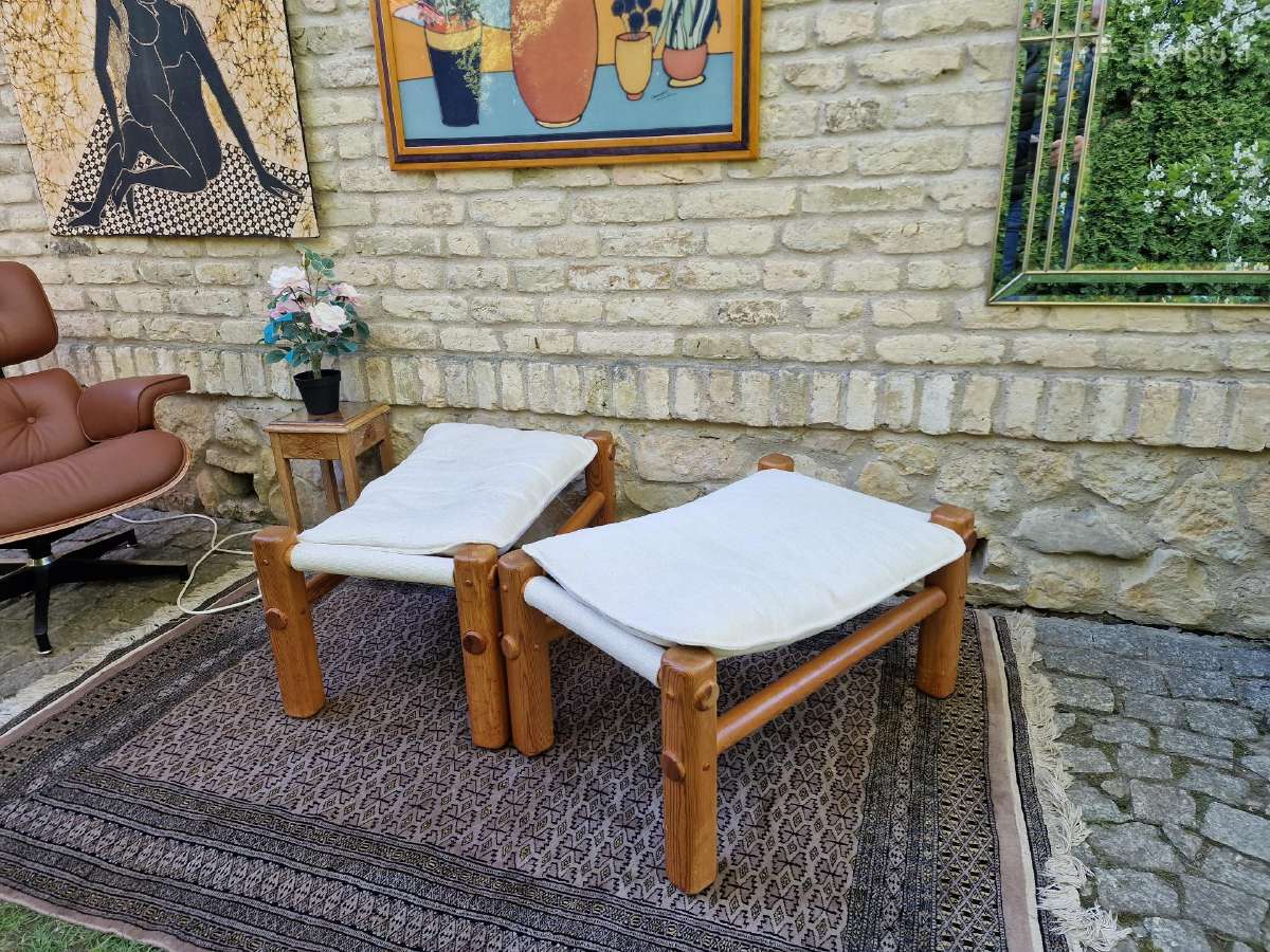 Vintažiniai skandinaviški pufai - nuotraukos Nr. 28