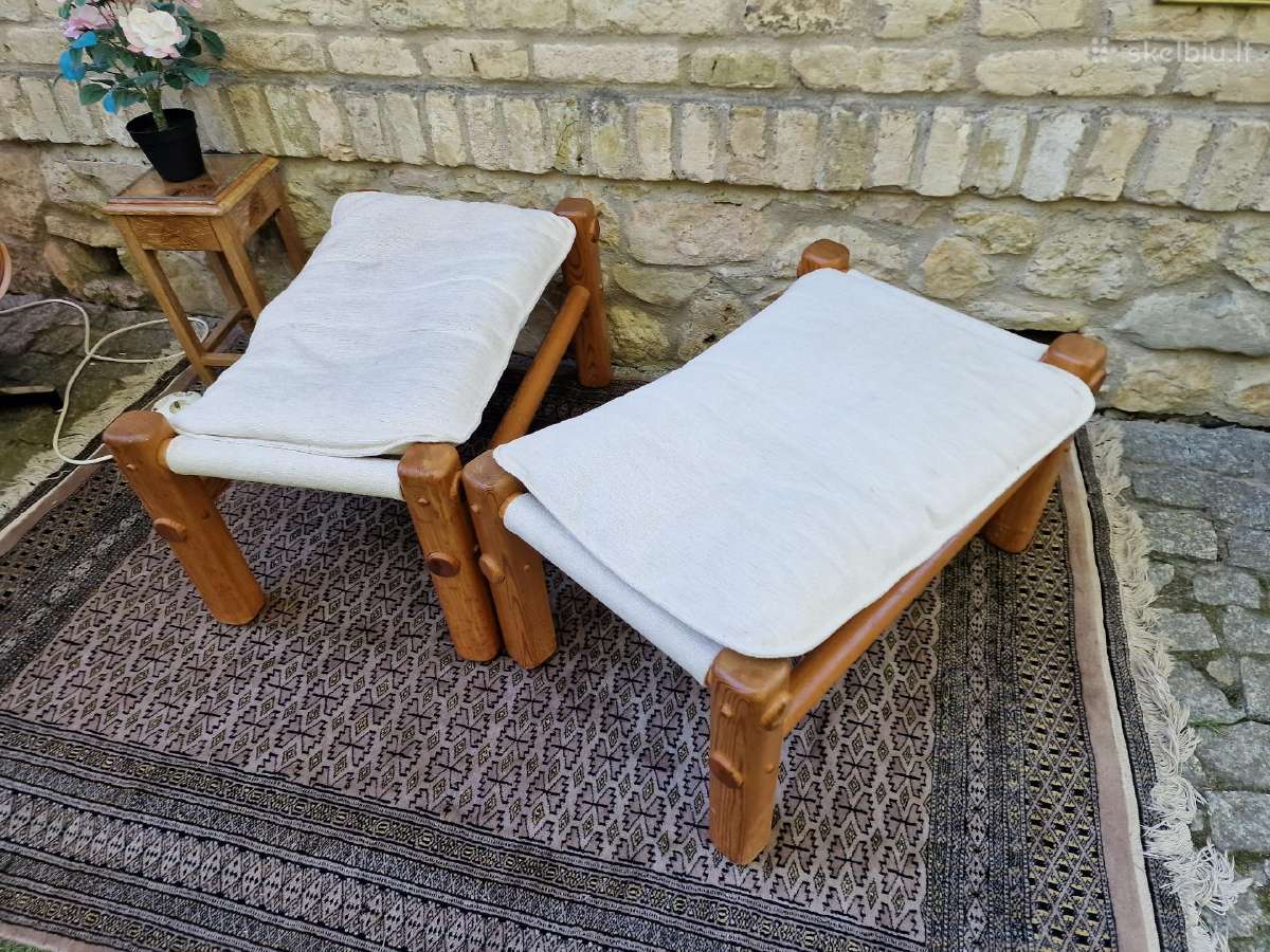 Vintažiniai skandinaviški pufai - nuotraukos Nr. 29