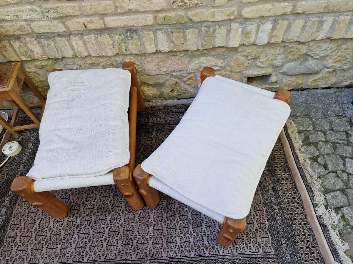 Vintažiniai skandinaviški pufai - nuotraukos Nr. 30