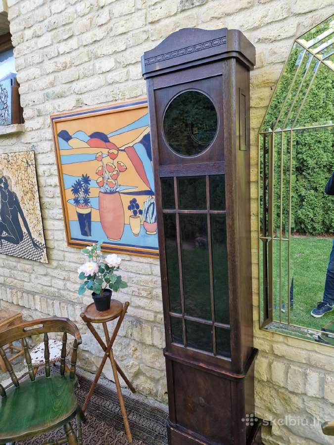 Vintažinis Art Deco grindinis laikrodis - nuotraukos Nr. 9