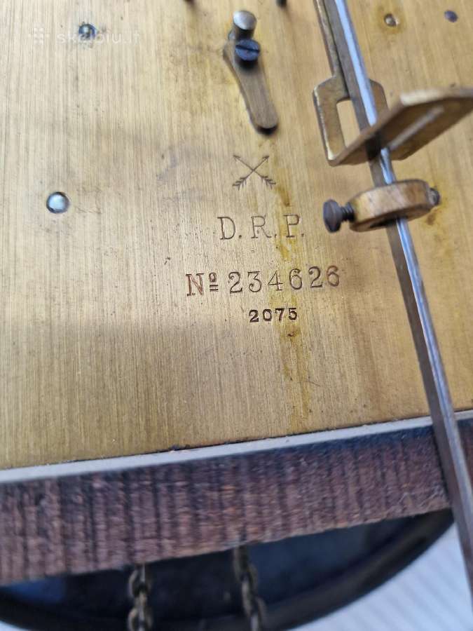 Vintažinis Art Deco grindinis laikrodis - nuotraukos Nr. 12