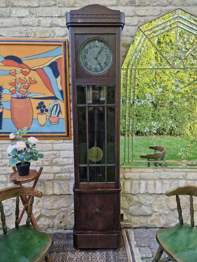 Vintažinis Art Deco grindinis laikrodis - nuotraukos Nr. 20