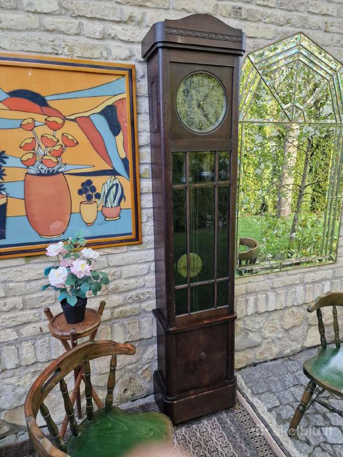 Vintažinis Art Deco grindinis laikrodis - nuotraukos Nr. 22