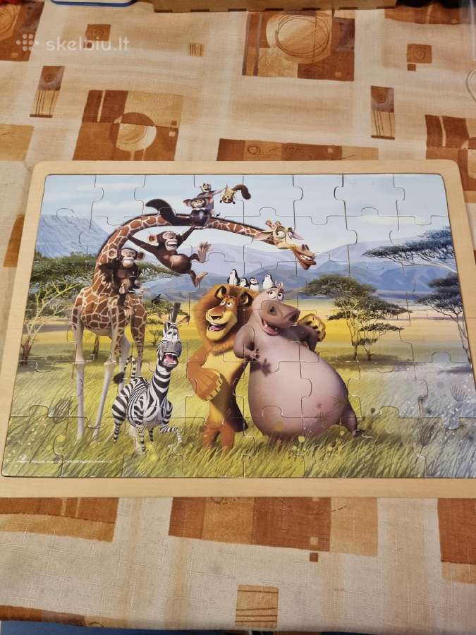 Madagaskaras Medinė dėlionė