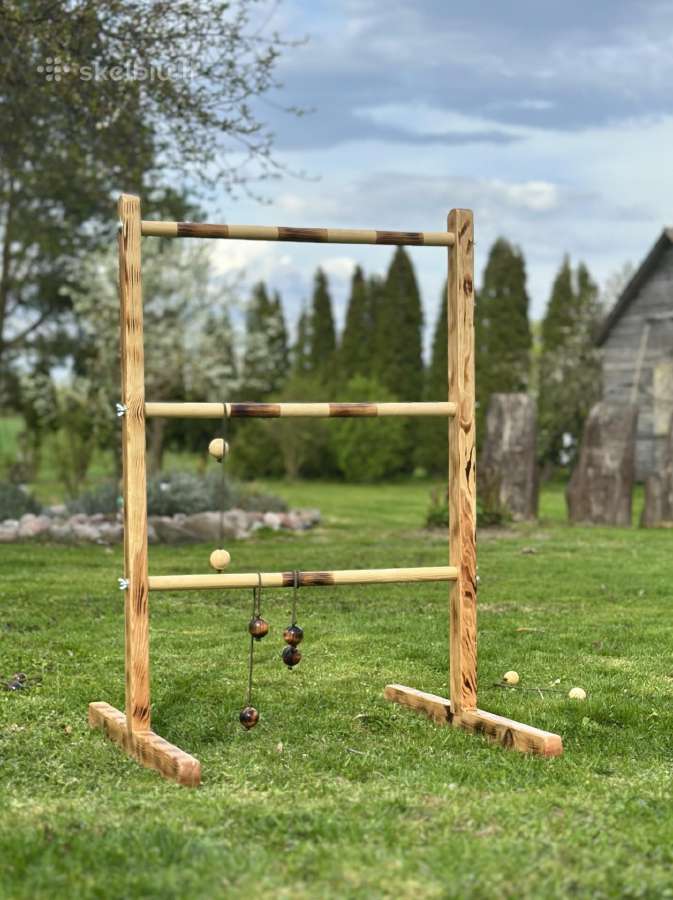 Lauko žaidimų Cornhole,golfo kopėtėlių,jenga nuoma - nuotraukos Nr. 6