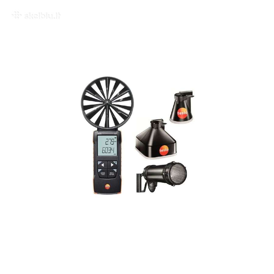 Anemometras su gaubtais ir srauto tiesintuvu