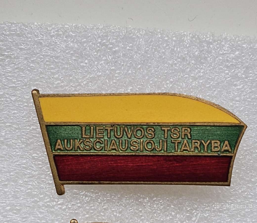 Pirmieji atkurtos Lietuvos deputatų ženkliukai. - nuotraukos Nr. 3
