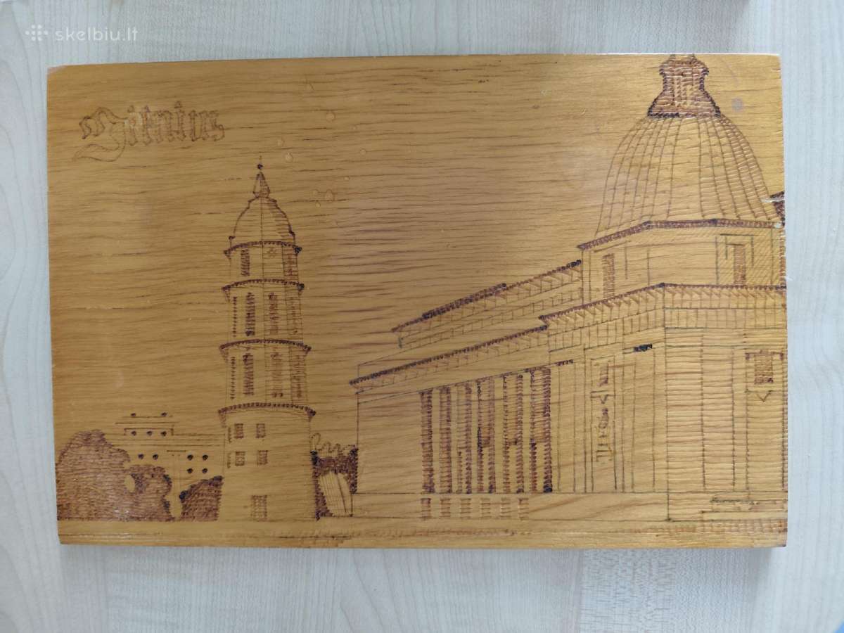 Vintažinis paveikslėlis Vilnius Katedra