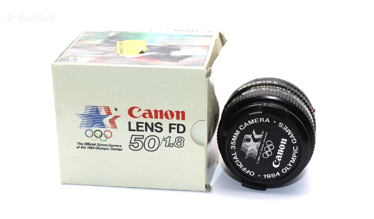 Canon Lens Fd 50 1984 Olympic Games kaina 75 eurai