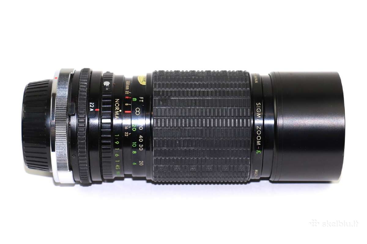 "Sigma Zoom-k 1:4.5 f=100-200m", Japonija kaina55 - nuotraukos Nr. 3