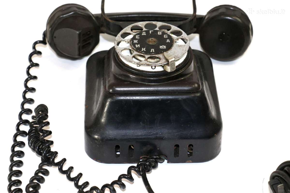 Senovinis telefono aparatas, 1938 metai, Сср - nuotraukos Nr. 4