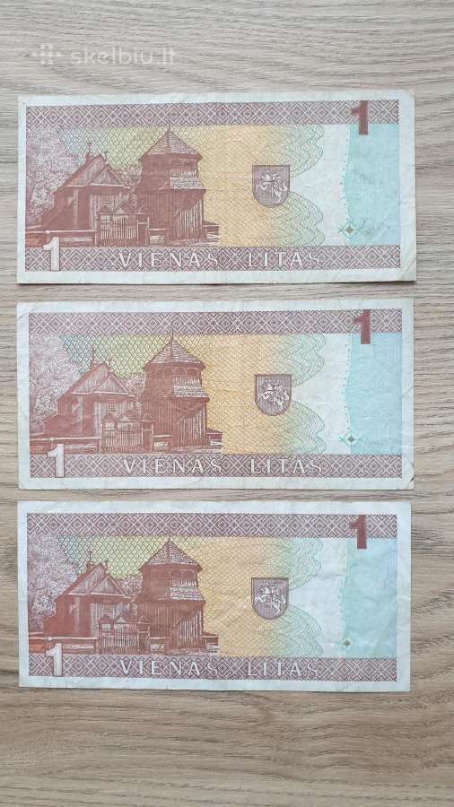 1994 metų 1 litai - nuotraukos Nr. 2