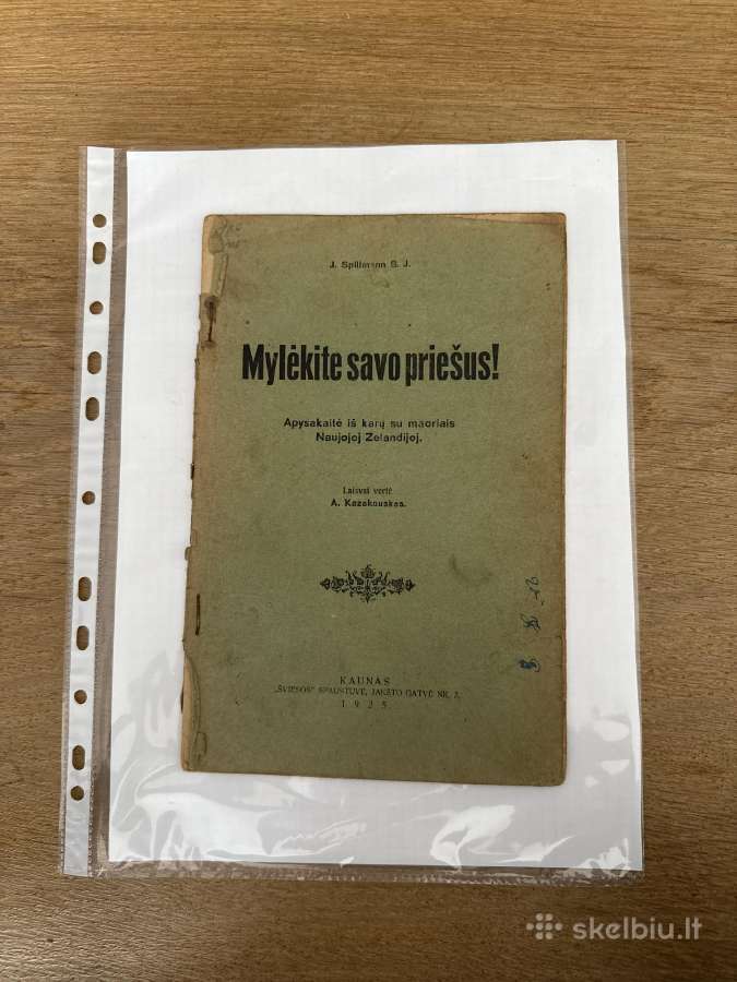 Mylėkite savo priešus! 1925 m.