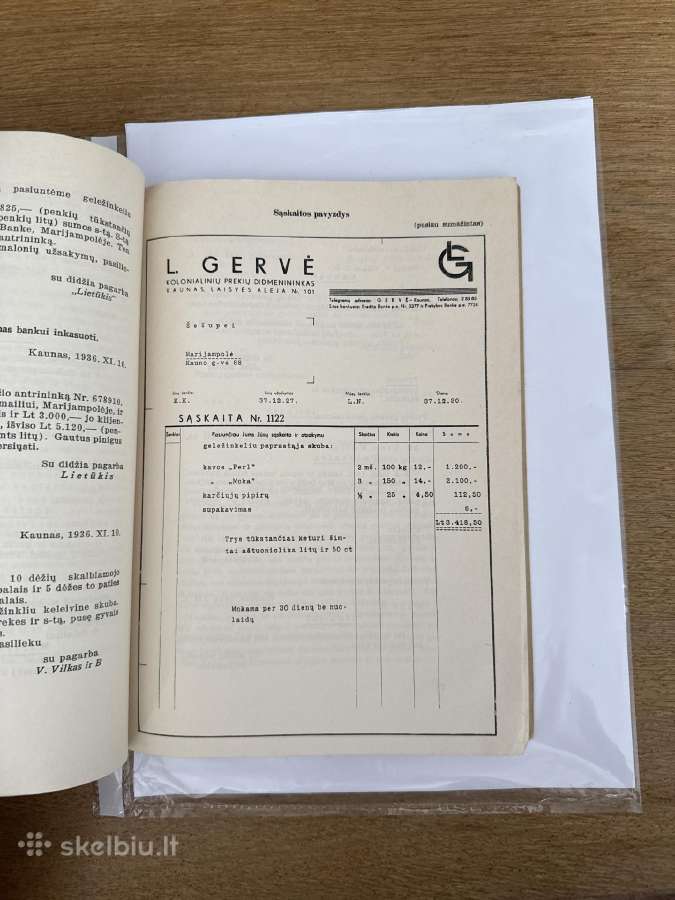 Prekybinė korespondencija reta knyga 1938m. - nuotraukos Nr. 5